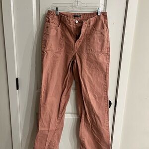 Madewell Pink High-Waisted Pants
